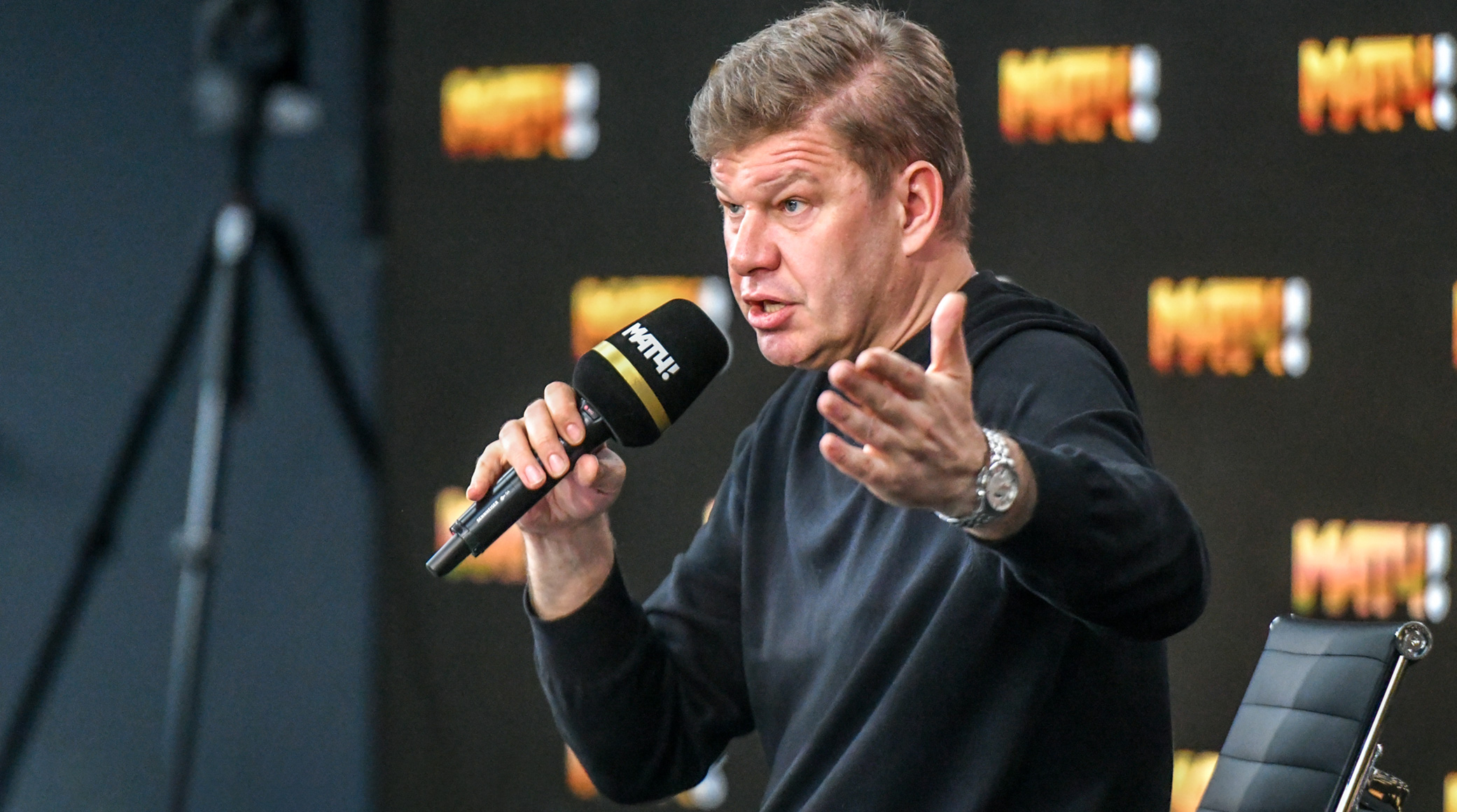 О работе телеведущего на языке молодёжи: Дмитрий Губерниев провел лекцию для студентов «Матч! Академии» обложка